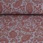 Preview: Musselin Double Gauze Paisley rostrot